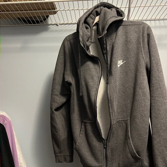 Nike Charcoal Full-Zip Hoodie - Picture 2 of 5